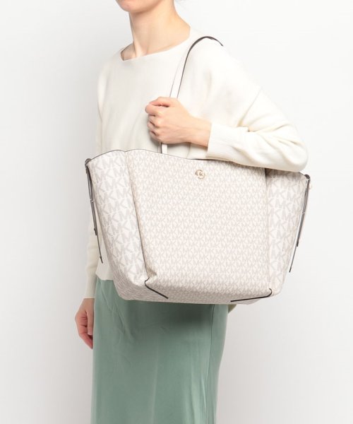 【MICHAEL KORS】マイケルコース 30S2G7FT3B トートバッグ モノグラムロゴ A4対応 ポーチ付き レディース 