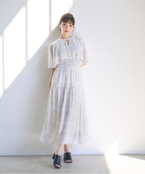 JILL by JILL STUART(ジル バイ ジル スチュアート)/スリットケープワンピース/img10