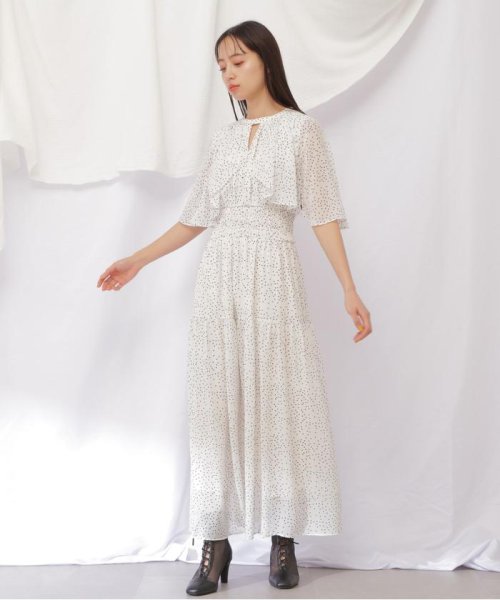 JILL by JILL STUART(ジル バイ ジル スチュアート)/スリットケープワンピース/img14