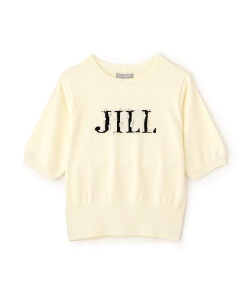 JILL by JILL STUART(ジル バイ ジル スチュアート)/半袖ロゴジャガードビジューニット/img11