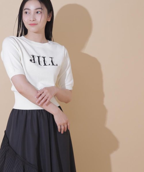 JILL by JILL STUART(ジル バイ ジル スチュアート)/半袖ロゴジャガードビジューニット/img12