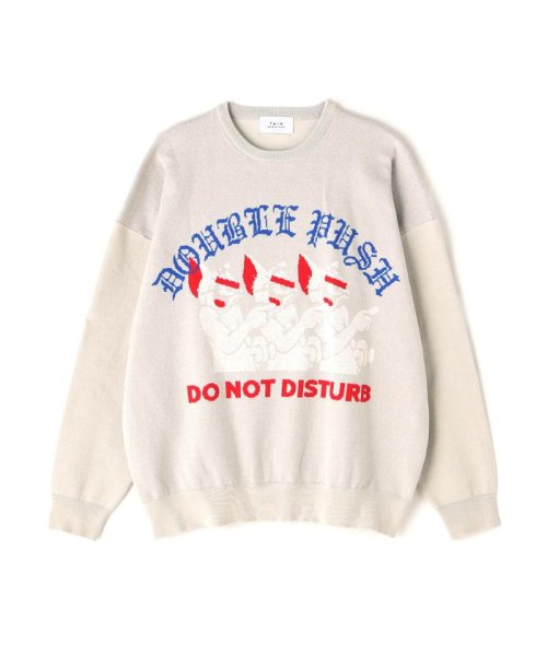TAIN DOUBLE PUSH/タインダブルプッシュ/別注KNIT CREW DOUBLE TAIN