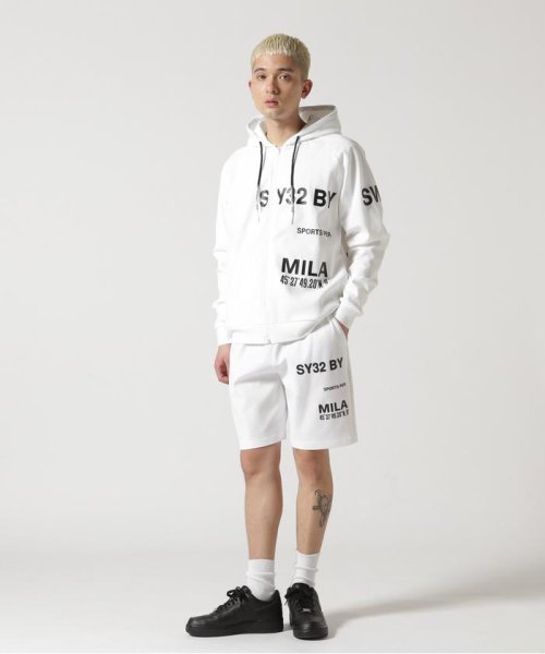 SY32 by SWEETYEARS /エスワイサーティトゥバイ スィートイヤーズ/STRADDLE PRINT SHORT PANTS by