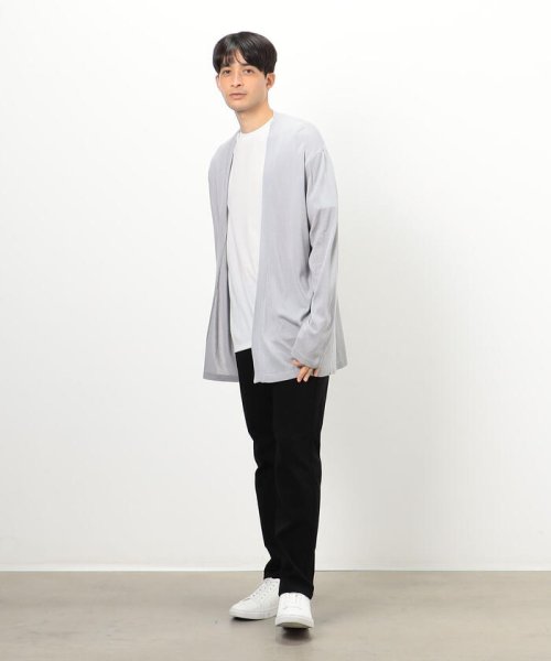 COMME CA ISM MENS(コムサイズム（メンズ）)/【セットアイテム】ボタンレスニットカーディガン＋Ｔシャツ/img01