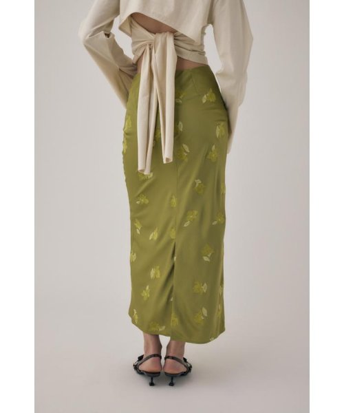 moussy(マウジー)/リサイクルポリエステルサテン生地刺繍サテンスカート/img25
