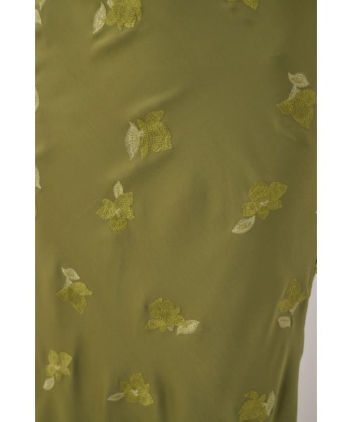 moussy(マウジー)/リサイクルポリエステルサテン生地刺繍サテンスカート/img28