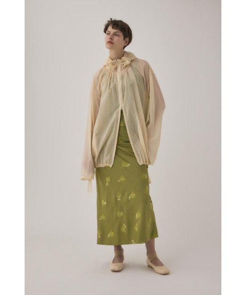 moussy(マウジー)/リサイクルポリエステルサテン生地刺繍サテンスカート/img32