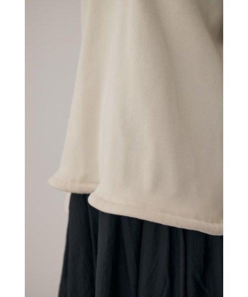 moussy(マウジー)/オーガニックコットン使用の厚手カットソー裾と袖を紐でギャザー寄せできるプルオーバー/img06