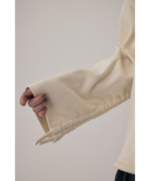 moussy(マウジー)/オーガニックコットン使用の厚手カットソー裾と袖を紐でギャザー寄せできるプルオーバー/img07