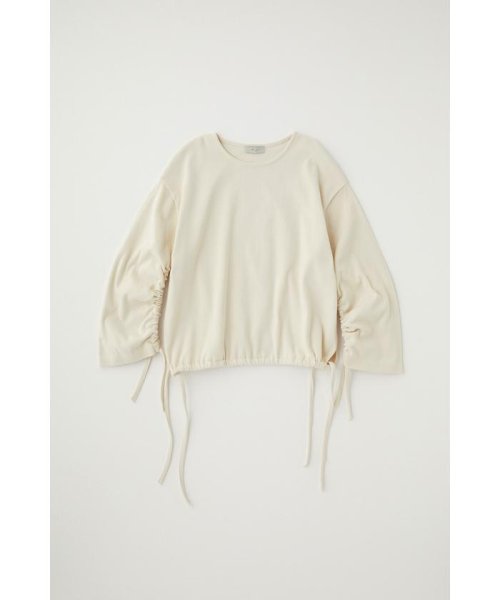 moussy(マウジー)/オーガニックコットン使用の厚手カットソー裾と袖を紐でギャザー寄せできるプルオーバー/img09