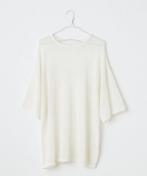 PAL OUTLET(パル　アウトレット)/【Kastane】【WHIMSIC】MESH KNIT T－SHIRT/img02