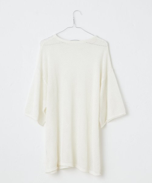 PAL OUTLET(パル　アウトレット)/【Kastane】【WHIMSIC】MESH KNIT T－SHIRT/img03