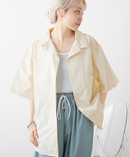 PAL OUTLET(パル　アウトレット)/【Kastane】【WHIMSIC】OPEN COLLAR SHIRT/img05