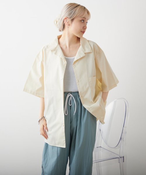 PAL OUTLET(パル　アウトレット)/【Kastane】【WHIMSIC】OPEN COLLAR SHIRT/img07