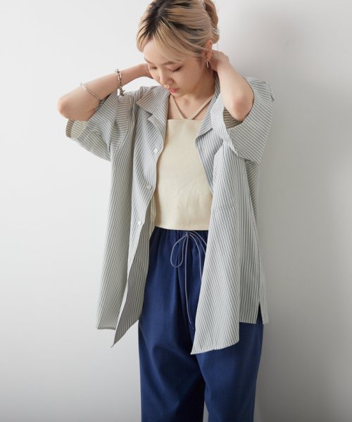 PAL OUTLET(パル　アウトレット)/【Kastane】【WHIMSIC】OPEN COLLAR SHIRT/img32