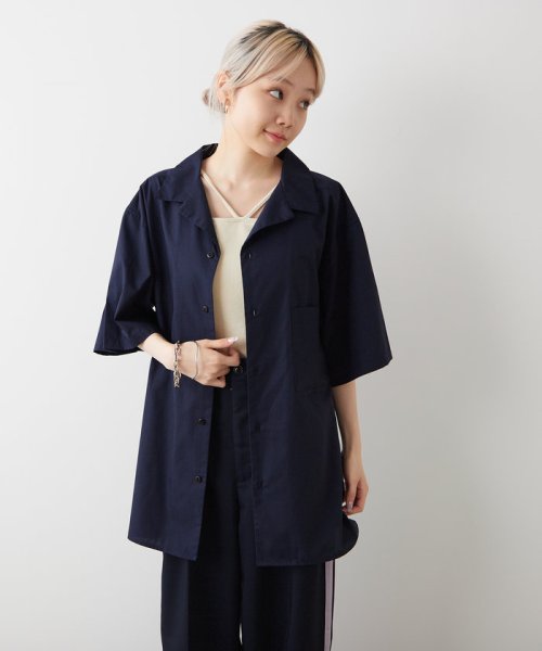 PAL OUTLET(パル　アウトレット)/【Kastane】【WHIMSIC】OPEN COLLAR SHIRT/img40