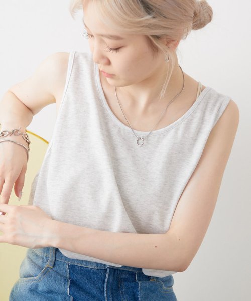 PAL OUTLET(パル　アウトレット)/【Kastane】【WHIMSIC】PLAIN COLOR TANK TOP/img02