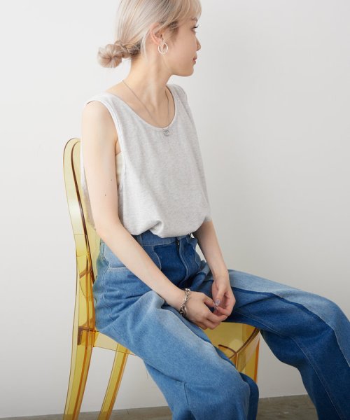 PAL OUTLET(パル　アウトレット)/【Kastane】【WHIMSIC】PLAIN COLOR TANK TOP/img05