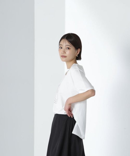 NATURAL BEAUTY BASIC(ナチュラルビューティーベーシック)/サークルロゴボクシーTシャツ/img12