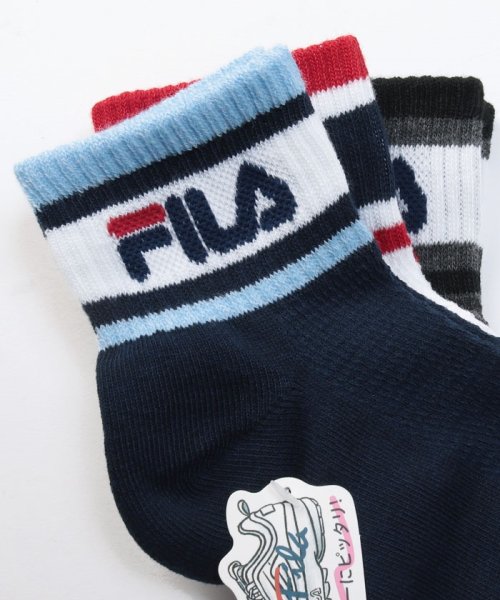 FILA socks Ladies(フィラ　ソックス　レディース)/リブショートソックス レディース/img01