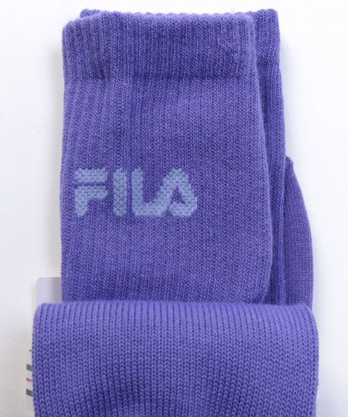 FILA socks Ladies(フィラ　ソックス　レディース)/ロゴ カラーソックス 2足組 レディース/img01