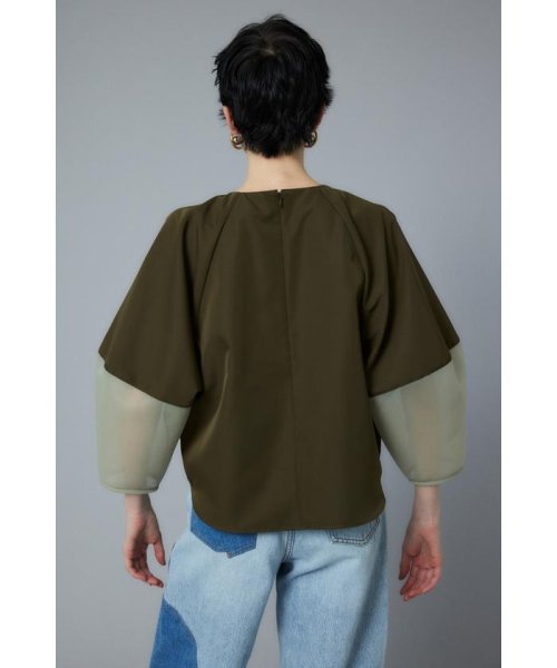 HeRIN.CYE(ヘリンドットサイ)/Volume sleeve docking blouse/img09