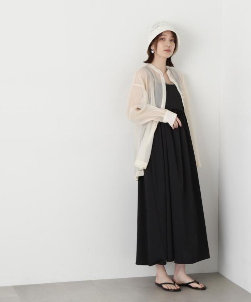 N Natural Beauty Basic(エヌナチュラルビューティベーシック)/バンドカラースリットシアーシャツ 24SS/img37