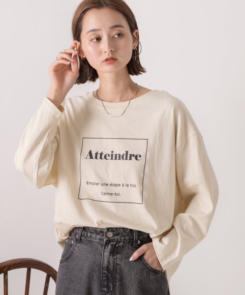 ad thie(アドティエ)/ロゴプリント オーバーサイズTシャツ/img02