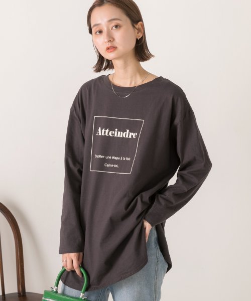 ad thie(アドティエ)/ロゴプリント オーバーサイズTシャツ/img05