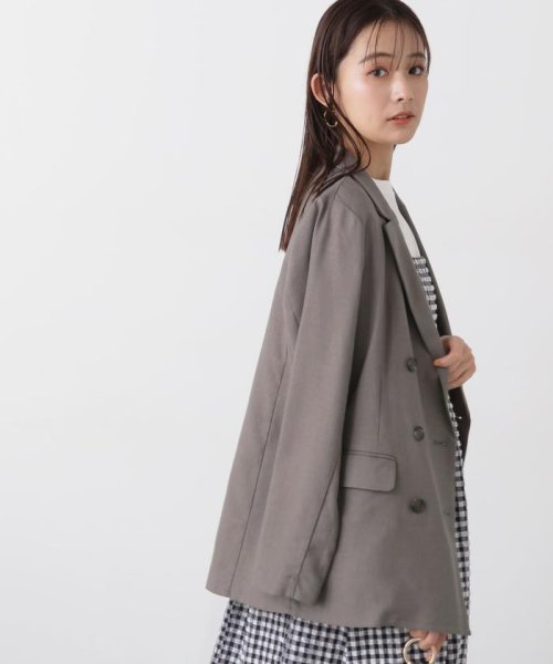 N Natural Beauty Basic(エヌナチュラルビューティベーシック)/麻混ダブルジャケット《S Size Line》/img07