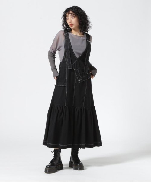 RoyalFlash(ロイヤルフラッシュ)/AULA AILA/MANY PARTS ASYMMETRY DENIM JUMPER SKIRT/img01