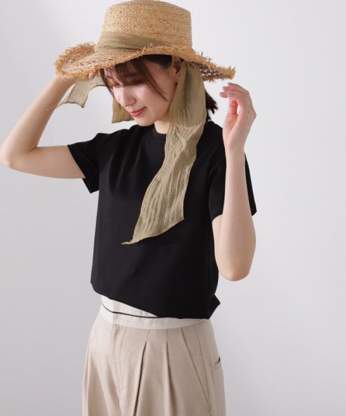 N Natural Beauty Basic(エヌナチュラルビューティベーシック)/シルケットクルーネックTシャツ/img03