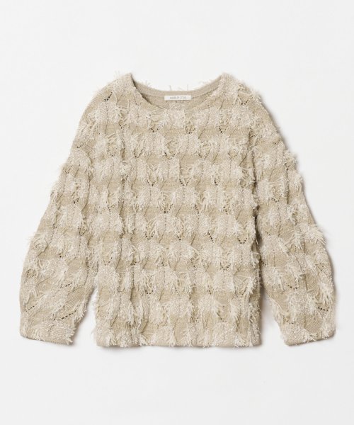 カットジャカードバルーンプルオーバー 