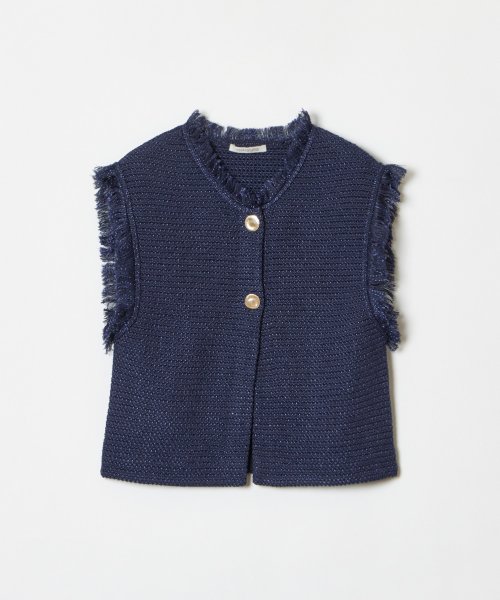 ツイードフリンジジレ 