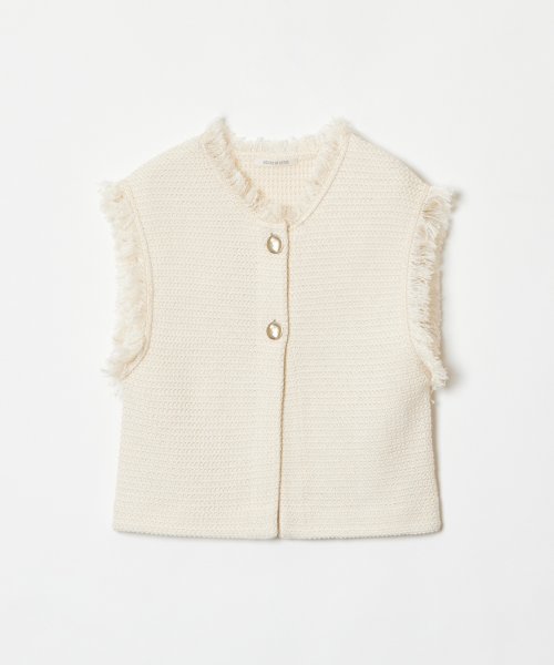 ツイードフリンジジレ 