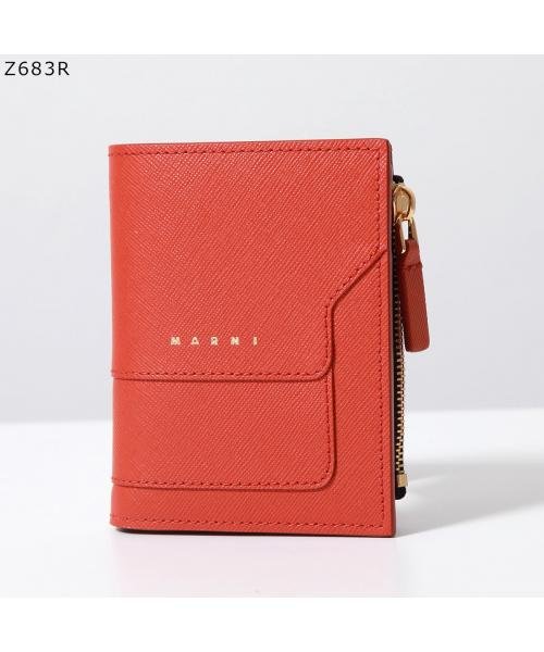 MARNI 二つ折り財布 PFMO0054U0 LV520 スモール ミニ財布 LV520 MARNI 二つ折り財布 PFMO0054U0 スモール