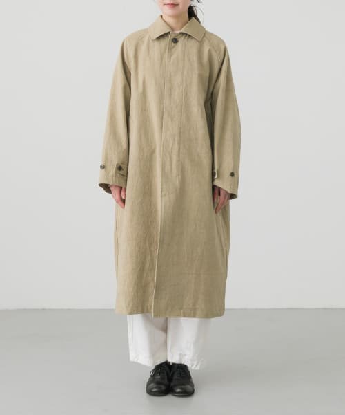 ステンカラーラグランビッグコート 