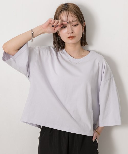 ad thie(アドティエ)/ワイドシルエット ショート丈Tシャツ/img16