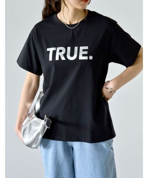Re:EDIT(リエディ)/[2024SS COLLECTION]TRUEメタリックロゴプリントTシャツ/img05