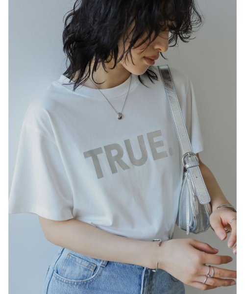 Re:EDIT(リエディ)/[2024SS COLLECTION]TRUEメタリックロゴプリントTシャツ/img08