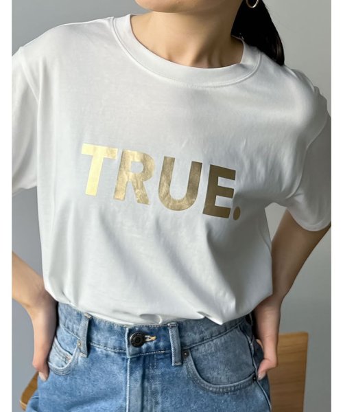 Re:EDIT(リエディ)/[2024SS COLLECTION]TRUEメタリックロゴプリントTシャツ/img16