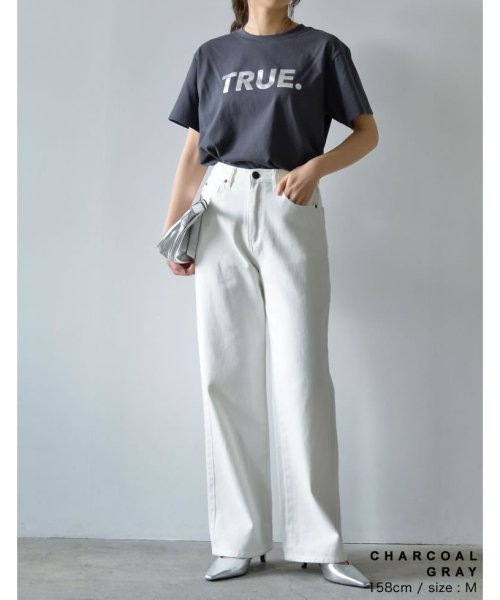 Re:EDIT(リエディ)/[2024SS COLLECTION]TRUEメタリックロゴプリントTシャツ/img19