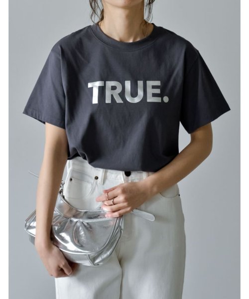 Re:EDIT(リエディ)/[2024SS COLLECTION]TRUEメタリックロゴプリントTシャツ/img20