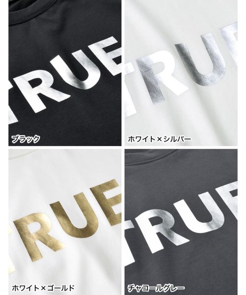 Re:EDIT(リエディ)/[2024SS COLLECTION]TRUEメタリックロゴプリントTシャツ/img26