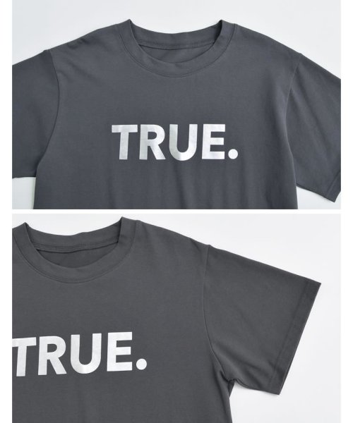 Re:EDIT(リエディ)/[2024SS COLLECTION]TRUEメタリックロゴプリントTシャツ/img27