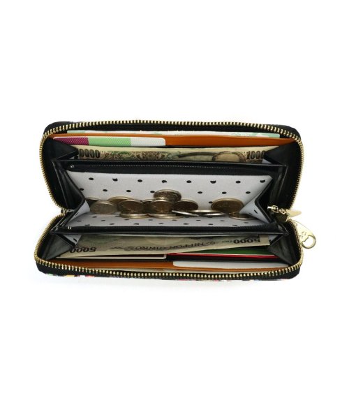 ツモリチサト 長財布 tsumori chisato CARRY 財布 ウォレット ラウンドファスナー 猫 レザー 日本製 森のどうぶつたち 57722 