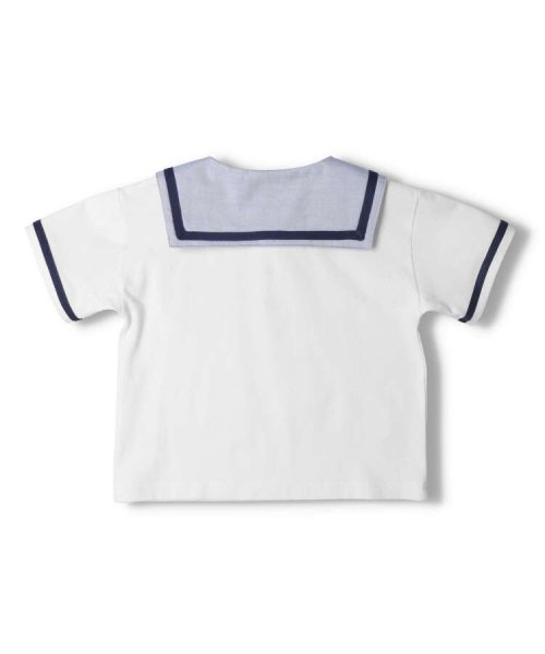 moujonjon(ムージョンジョン)/【子供服】 moujonjon (ムージョンジョン) セーラーカラー半袖Tシャツ 80cm～140cm M32501/img02