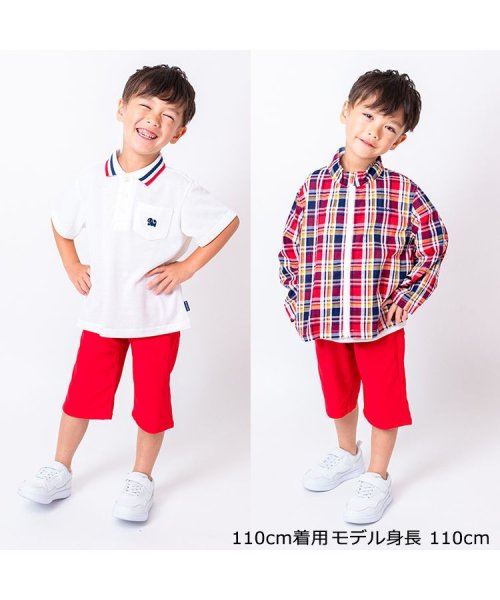 moujonjon(ムージョンジョン)/【子供服】 moujonjon (ムージョンジョン) ストレッチツイル6分丈ハーフパンツ 90cm～140cm M33101/img10