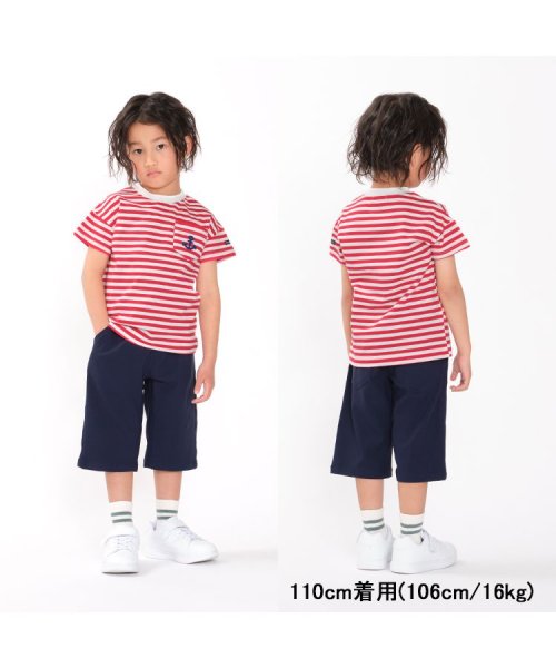 moujonjon(ムージョンジョン)/【子供服】 moujonjon (ムージョンジョン) ストレッチツイル6分丈ハーフパンツ 90cm～140cm M33101/img11