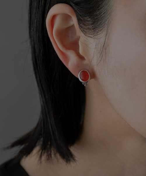 SMELLY(スメリー)/SMELLY so’　carnelian oval earring/img05